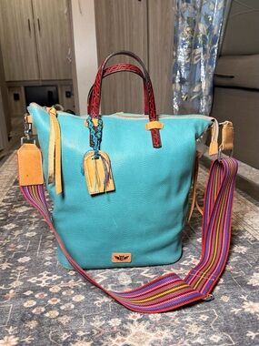 RETIRED Consuela Sling Bag with Multicolor Strap